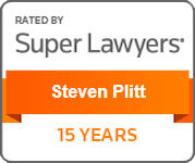 Rated By Super Lawyers | Steven Plitt | 15 Years